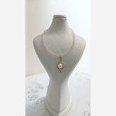 گردنبند منجوقی با اویز صدف طلایی